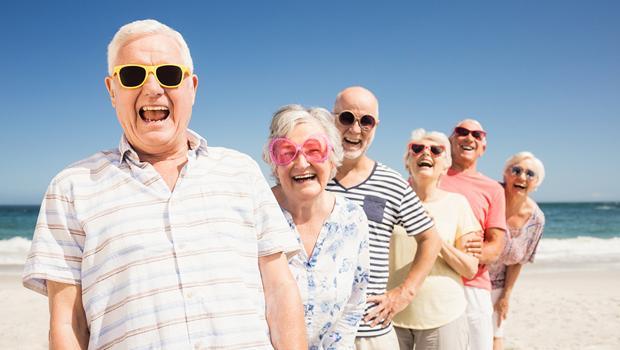 Seniors enjoying summer