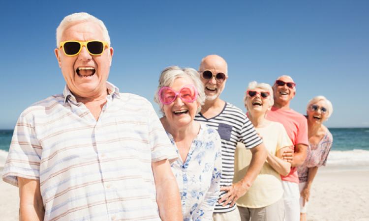 Seniors enjoying summer
