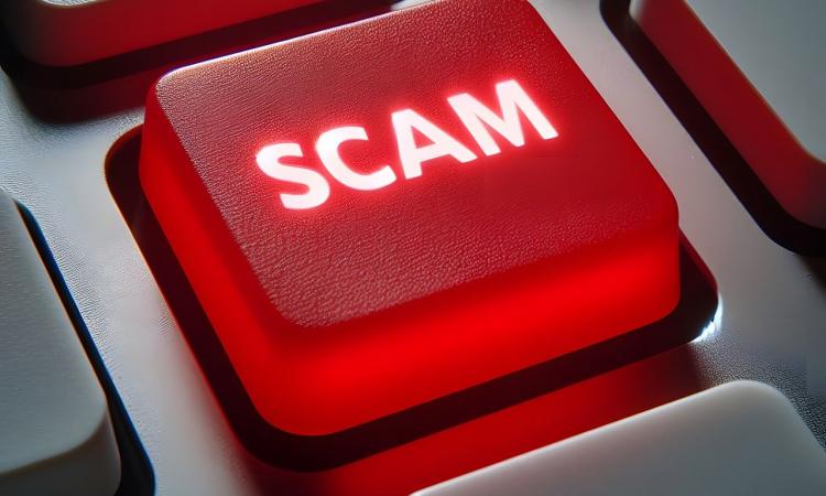 big red scam button